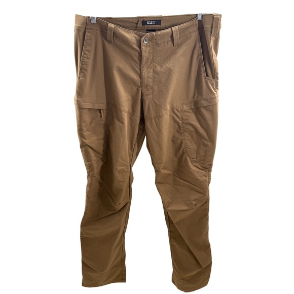 5.11 Tactical Brown Cargo Pants Men's 42x36 Cotton‎ Utility Workwear Durable - Picture 1 of 15